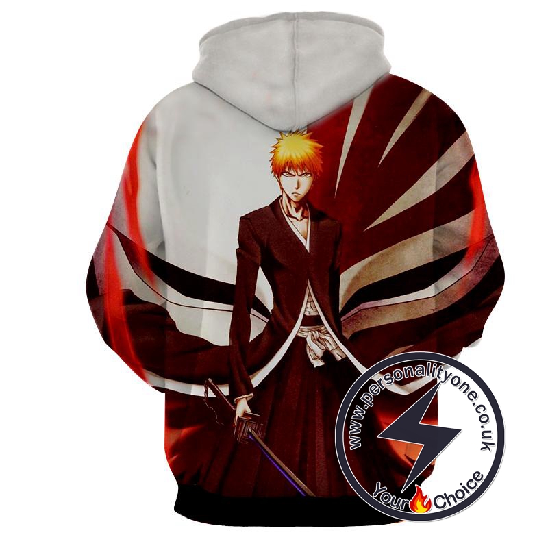 Ichigo Kurosaki Shinigami - Bleach 3D - Bleach Hoodies